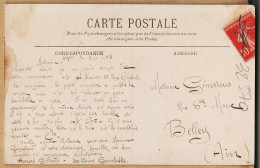 15758 ● Lisez Tissus Négresse LYON V Le Pont Du MIDI 06-01-1908 De Honoré GILARDI 30 Cours Gambetta à GINESTOUS Belley - Lyon 5