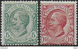 1906 Italia VE III Leoni 2v. MNH Sassone N. 81/82 - Otros & Sin Clasificación