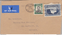 1931 SOUTHERN RHODESIA, SG 18 + 48 Su Frammento Per Brindisi - Andere & Zonder Classificatie