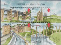 GRAN BRETAÑA ARQUITECTURA 1989 BF 5 MNH - Blocks & Miniature Sheets