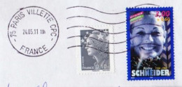 Timbres " ROMY SCHNEIDER " OBLITÉRÉ SUR ENVELOPPE ENTIÈRE (1792)_Ti843 - Briefe U. Dokumente