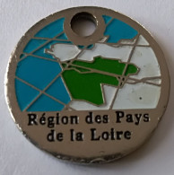 Jeton De Caddie - Région Des Pays De La Loire - En Métal - (1) - - Trolley Token/Shopping Trolley Chip