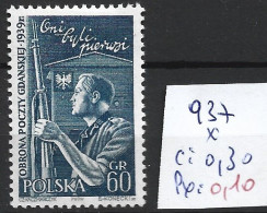 POLOGNE 937 * Côte 0.30 € - Ongebruikt