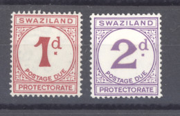 Swaziland  -  Taxes  :  Yv  1a-2a  *  Papier Couché - Swasiland (...-1967)