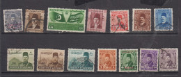 EGYPTE ° LOT DE 14 TIMBRES OBLITERES DIFFERENT - Used Stamps