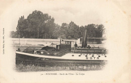 Pontoise * Bords De L'oise , La Guête GUERE N°43 S.G.T.R. * Thème Péniches Batellerie Barge Chaland Péniche - Pontoise