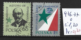 POLOGNE 976-77 Oblitérés Côte 1.20 € - Gebraucht