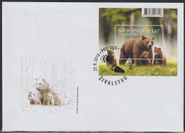 Slovenia, 2019, Bears, S/Sheet, FDC - Ours