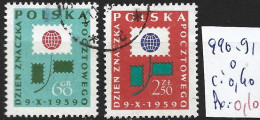 POLOGNE 990-91 Oblitérés Côte 0.40 € - Gebraucht