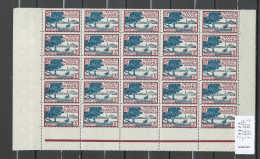 Nouvelle Calédonie - Yvert 180** - Planche De 25 Piéces - Unused Stamps