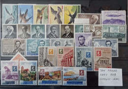 1959 San Marino, Annata Completa-Francobolli Nuovi 29 Valori-MNH ** - Unused Stamps