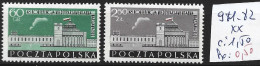 POLOGNE 981-82 ** Côte 1.50 € - Nuovi