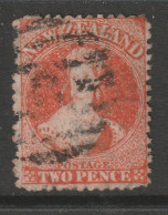 CLASSIC NEW ZEALAND 2d CHALON NO WATERMARK P12.5 - Used Stamps