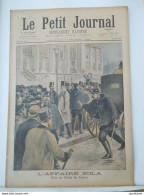 LE PETIT JOURNAL N°379 - 20 FEVRIER 1898 - AFFAIRE ZOLA - LE PRESIDENT CHEZ LES SAPEURS-POMPIERS - 1850 - 1899