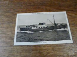 Bateau " Paquebot Côtier "Insula Oya " Fromentine  Ile D'Yeu Département De La Vendée 1935 - Ferries