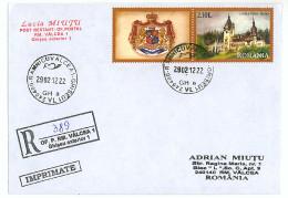 NCP 12 - 389-a Castle PELES, Romania - Registered, Stamp With Vignette - 2012 - Schlösser U. Burgen