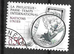 O.N.U. GENEVE - 1986 - HOBBY FILATELIA  - FR 0,50  - USATO (YVERT 143 - MICHEL 143) - Usati