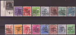 SBZ - Sowjetische Zone - 1948 Mi 182-197  USED - Usati