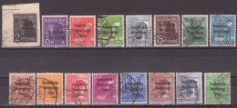 SBZ - Sowjetische Zone - 1948 Mi 182-197  USED - Oblitérés