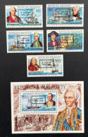 MADAGASCAR 1976 - NEUF**/MNH - Série Complète Mi 808/812 + BLOC 14 - YT 595/596 + PA 169/171 + BF 13 - BICENTENAIRE USA - Madagascar (1960-...)