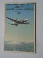 D201724 SAS Aircraft Douglas DC 6  - Amsterdam -Helsinki Flight  1952 Sent From The Airport Luchthaven Amsterdam Schipol - 1946-....: Moderne