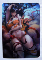 CARTE SEXY GIRL WAIFU BEAUTY MANGA ANIME HOLO League Of Legends AHRI - Altri & Non Classificati