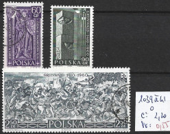 POLOGNE 1039 à 41 Oblitérés Côte 2.20 € - Gebraucht