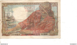 Billet Vingt Francs - Pêcheur - L10=3=1949.L S.203 - 20 F 1942-1950 ''Pêcheur''