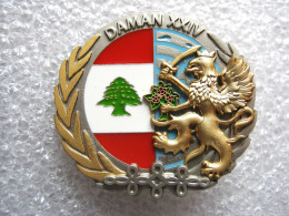 INSIGNE CAVALERIE 3° RH (Régiment De Hussards) OPEX LIBAN DAMAN XXIV FAB. IMC ETAT EXCELLENT - Esercito