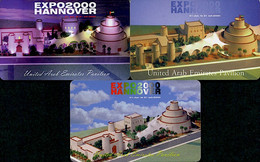 Emirats Arabes Unis - Lot De 3 Cartes à Puce - Exposition Hanovre 2000 - United Arab Emirates