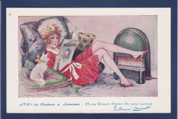 CPA Publicité Gaz Radiateur Clamond Réclame Non Circulé Millière Femme Woman - Publicidad