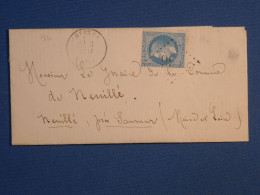 DL 6  FRANCE  BELLE LETTRE 1864 PETIT BUREAU  CHELLES A  SAUMUR   + NAP. N°  29 + AFF. INTERESSANT+ - 1849-1876: Periodo Clásico