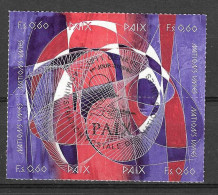 O.N.U. GENEVE - 1993 - GIORNATA DELLA PACE - 4 VALORI IN QUARTINA - USATA ANNULLO F.D.C.(YVERT 255\8 - MICHEL 235\8) - Used Stamps