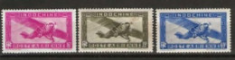 Indochine  N° YT PA 17 à 19  ** Et * - Airmail