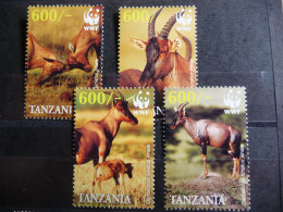 (8) Tanzania WWF Topi Antelope 2006 Deer Wildlife Fauna Wild * WWF. - Tanzania (1964-...)