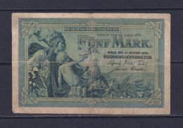 GERMANY - 1904 5  Mark Circulated Banknote - 5 Mark