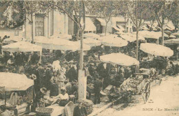 Reproduction CPA - 06 Nice - Le Marché - En 1900 - CPM Format CPA - Carte Neuve - Voir Scans Recto-Verso - Markets, Festivals