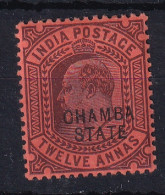 India - Chamba: 1903/05   Edward 'Chamba State' OVPT   SG39    12a      MH - Chamba