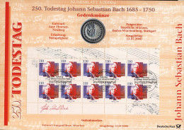 2126 Johann Sebastian Bach - Numisblatt 3/2000 - Coin Envelopes