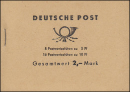 MH 4c3a Ulbricht 1968 - Postfrisch - Markenheftchen