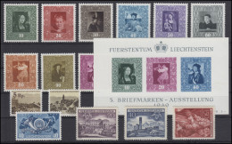 267-284 Liechtenstein-Jahrgang 1949 Komplett, Postfrisch - Neufs