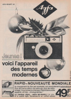 Appareil Photo. Agfa Iso-Rapid I. Le Cadeau Idéal De Noel 1964. - Pubblicitari