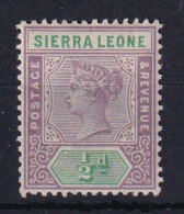 Sierra Leone: 1896/97   QV     SG41     ½d      MH - Sierra Leona (...-1960)