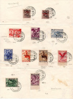 2643..GREECE,ITALY,IONIAN,CORFU,1941 AIRPOST HELLAS 20-31(-29 100 DR.}ON PAPER, CERTIFIED 15/8/41,13 SCANS - Iles Ioniques