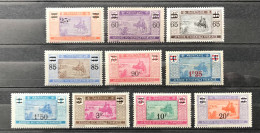 Lot De 10 Timbres Neufs* Mauritanie 1922 / 1927 - Unused Stamps