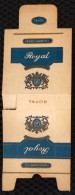 Royal Tobacco / Tabac Cigarette Flat Box Used In Vietnam Viet Nam / 04 Photos - Contenitori Di Tabacco (vuoti)