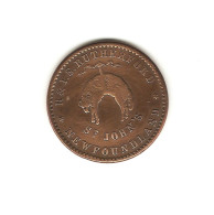 591/ Canada : Province Newfoundland : 1/2 Penny 1841 - Rutherford - St John's - Canada