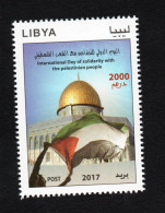 2017- Libya - International Day Of Solidarity With The Palestinian People- Flag- Dom- Complete Set 1v.MNH** - Libyen