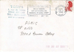 Flamme De Amiens - Association Crématiste De La Somme - 1990 - Altri & Non Classificati