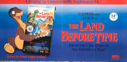 THE LAND BEFORE TIME ..........Movie Poster.....102 Cm. X 51 Cm. - Affiches & Posters